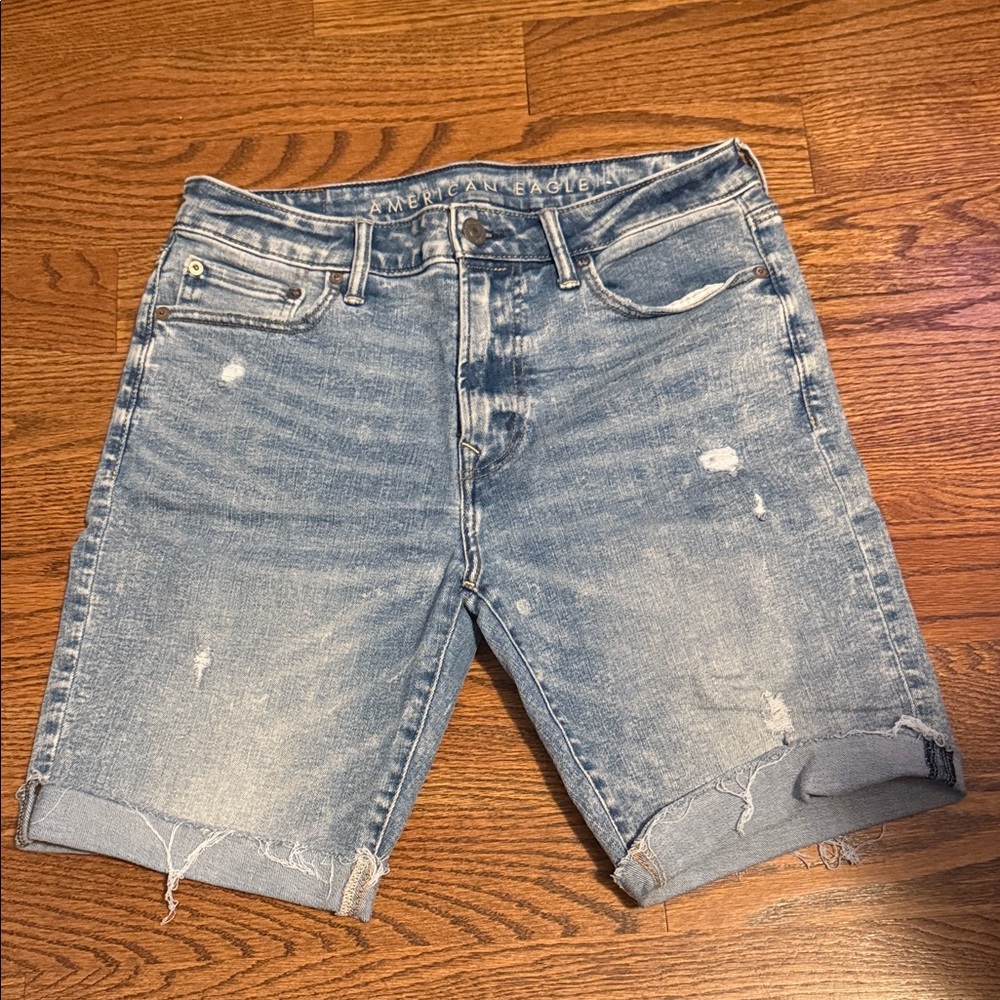 American Eagle Outfitters Light Blue Jean Shorts